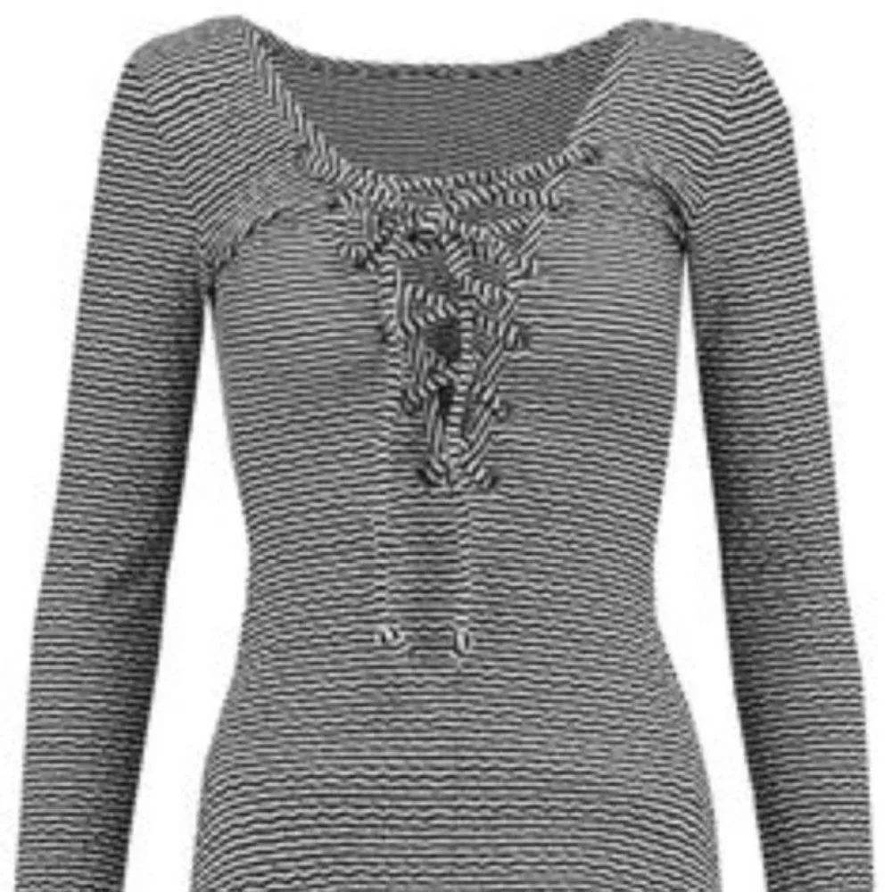 Marissa Webb Rosa Lace Up Tee Reversible - Picture 11 of 11